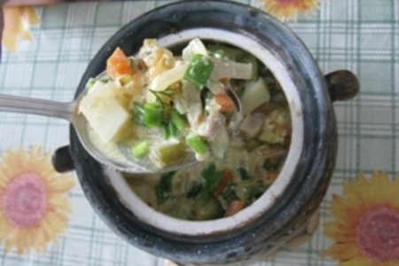 Фото к рецепту: Рыбка с овощами по-деревенски