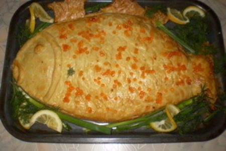 Фото к рецепту: Пирог "золотая рыбка"