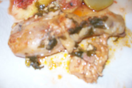 Фото к рецепту: Курица с чесноком в испанском стиле