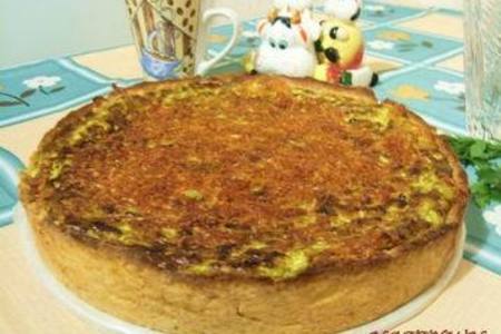 Фото к рецепту: Пирог «весенняя зелень» с творогом