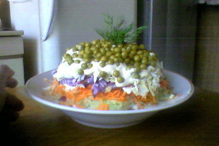 Фото к рецепту: Овощной салат с редькой