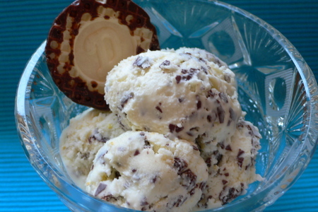 Фото к рецепту: Мороженое " шоколадный поцелуй "