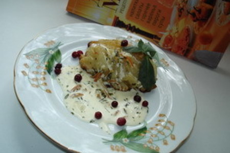 Котлета по-киевски с голубым сыром в оригинальной панировке