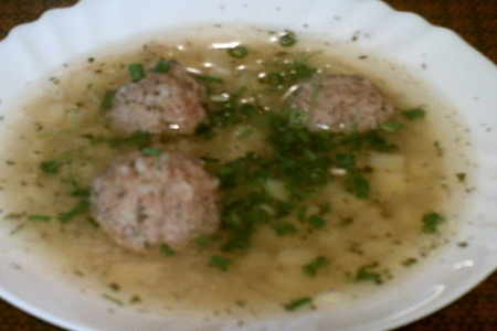 Фото к рецепту: Суп с фрикадельками
