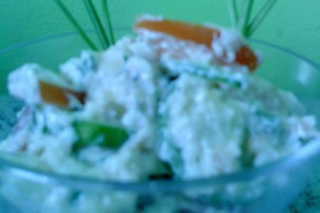 Фото к рецепту: Овощной салат с полезной заправкой