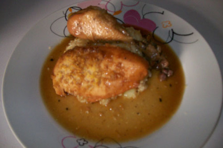 Фото к рецепту: Запеченая курица с медом и соевым соусом