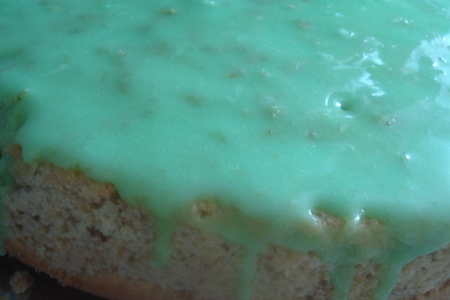 Фото к рецепту: Greencake,а понашему кекс "малахитовая шкатулка"