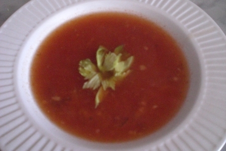 Фото к рецепту: Лёгкий томатный супчик