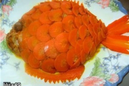 Фото к рецепту: Салат "золотая рыбка"