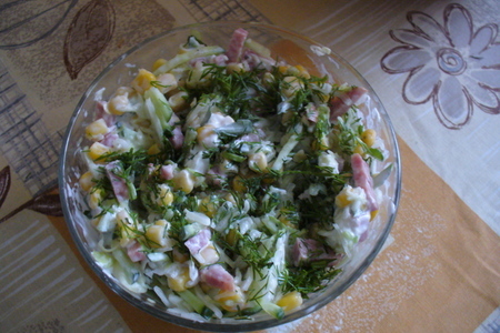 Фото к рецепту: Салат "капустный расколбас"
