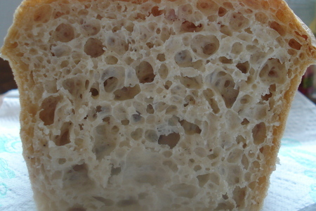 Фото к рецепту: Хлеб с закваской poolish - рецепт для всех: кто боится, не умеет, не хочет и вообще не будет...
