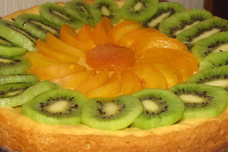 Песочный пирог с фруктами.