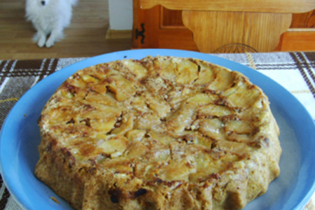Фото к рецепту: Пирог с яблоками и карамелью (сладкиш с ябълки и карамел)