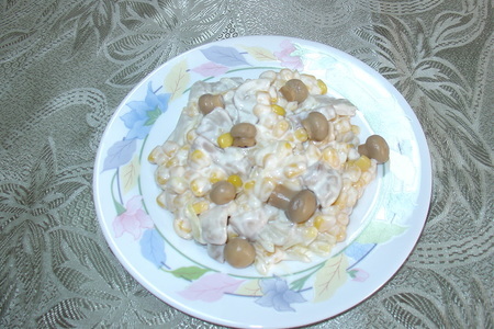 Фото к рецепту: Салат грибной дождь.