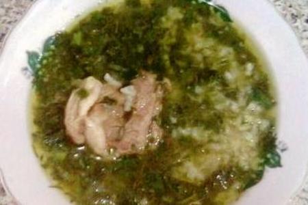Фото к рецепту: Сябзили шорба (зеленый суп)