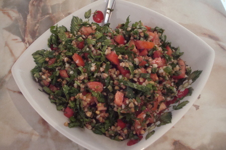 Фото к рецепту: Салат "табули"(ливанская кухня на русский лад)