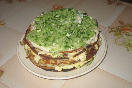 Фото к рецепту: Тортик из цукини.