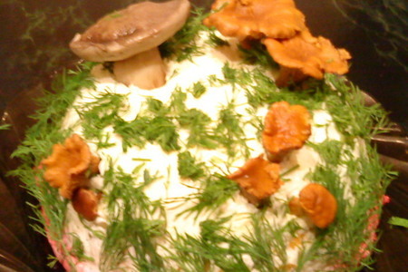 Фото к рецепту: Салат грибная горочка