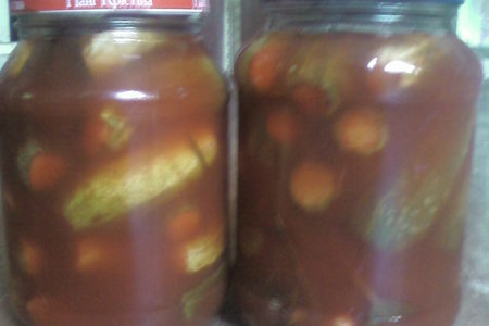 Огурцы в томате