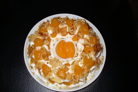 Фото к рецепту: Десерт  " творожно - мандариновый "