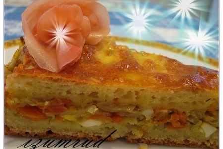 Фото к рецепту: Пирог с капустой и яйцом