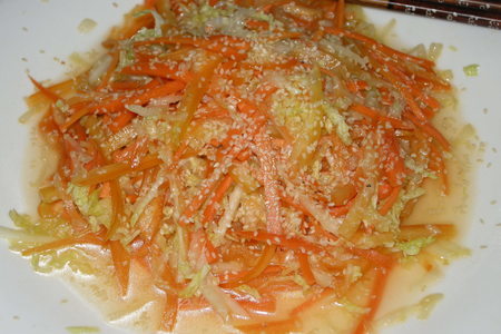 Фото к рецепту: Салат "здоровье по-корейски"