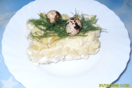 Фото к рецепту: Запеканка нежная (макароны, фарш, яйца, сливки)
