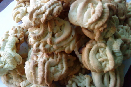 Фото к рецепту: Печенье"хризантемы"