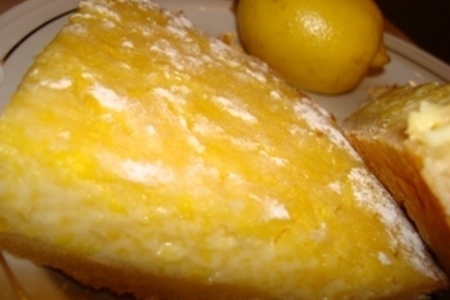 Фото к рецепту: Пирог лимонно-манговый "эффект".