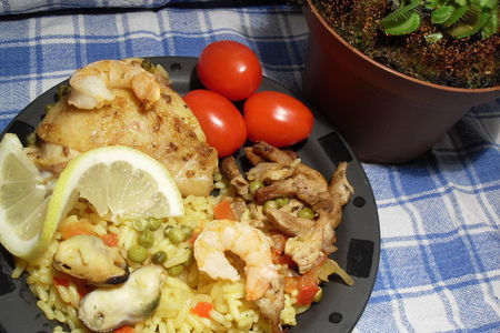 Фото к рецепту: "паэлья" (spanische paella)