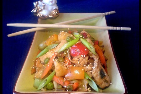 Фото к рецепту: "на китайский манер"-  обед