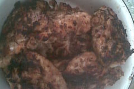 Фото к рецепту: Куриный шашлык в луково-томатном маринаде