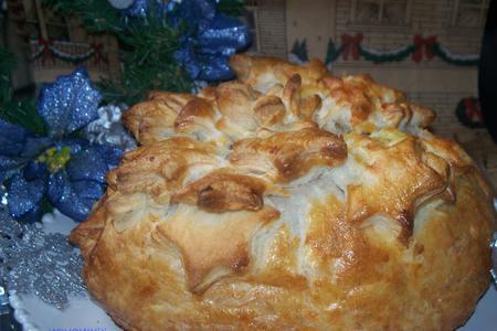 Фото к рецепту: Пирог  "новогодний"  brie en croute !!!