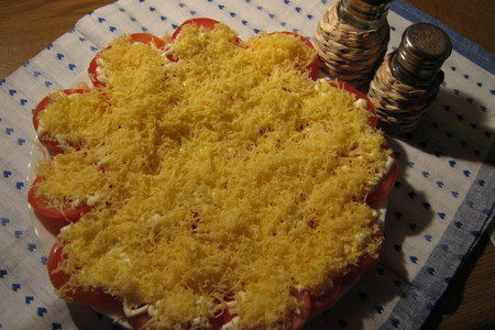Фото к рецепту: Закусочные помидоры "полосатики"