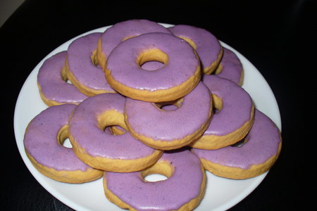 Фото к рецепту: Печенье " лиловые кольца "