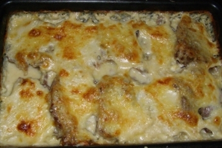 Фото к рецепту: Говядина разварная с сыром.