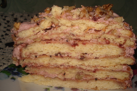 Фото к рецепту: Торт "розовый"