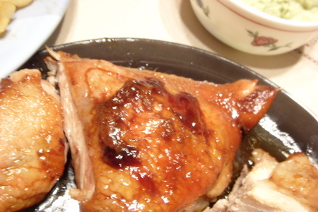 Фото к рецепту: Курица маринованная и обжаренная в соусе терияки