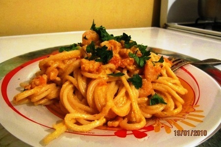 Фото к рецепту: Спагетти по-креольски