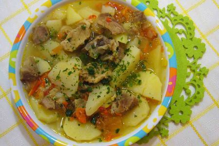 Фото к рецепту: "мясо с картошкой-по татарски"