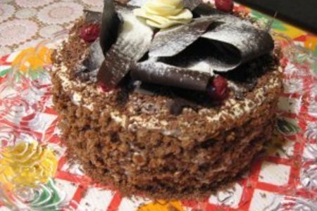 Фото к рецепту: Торт черный лес