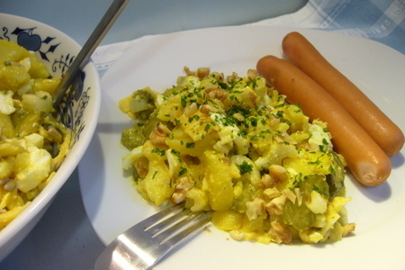 Фото к рецепту: Картофельный салат с сыром