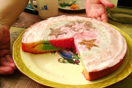 Радужный пирог (rainbow cake)