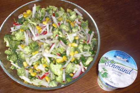 Фото к рецепту: Салат из броколи