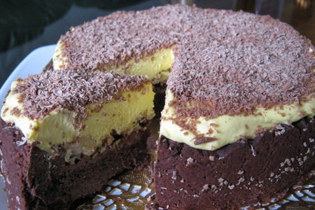 Фото к рецепту: Тортик шоколадно-ореховый.