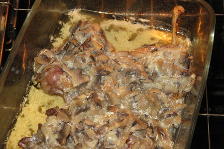Фото к рецепту: Уточка с грибной подливой