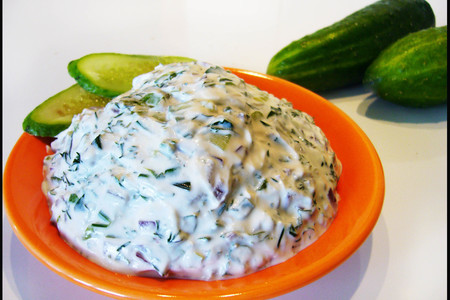 Салат с фетой и зеленью,  "летняя пора"