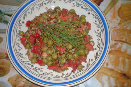 Фото к рецепту: Салат из гречки