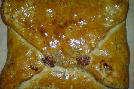 Фото к рецепту: Сырный пирог  "очень вкусное письмо"