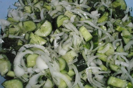 Салат из огурцов "здоровье"